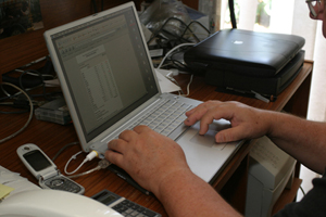 powerbook on desk